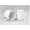 Kubki 3-częściowe picie z emaliowanego stali nierdzewnej herbaty kawy na świeżym powietrzu i kemping