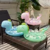 Rooxin Flamingo Swimming Circle Baby Infant Float Pool حلقة السباحة مع Sunshade Floating Summer Summer Beach Party 240323