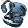 Fones de ouvido do telefone celular Bluetooth 5.3 Earónos com controle de botões de microfone para redução de ruído esportes e ouvidos à prova d'água q240402