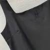 Robe de créateur Robes pour femmes Jupes de marque Fashion LOGO Robe sexy Femmes Dîner de luxe Fermeture à glissière latérale Col carré Sling Jupe longue Avril 02