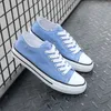 Casual Schuhe Freizeit Leinwand Sneaker Mode Flache Atmungsaktive Schnürung Sportlich Niedrigen Hilfe Paar Board Zapatos Para Muje