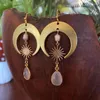 Boucles d'oreilles pendantes bohémien, fée des neiges, bijoux hippie hypoallergéniques, mode bohème, cadeau pour femmes