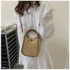 Stroh Handtasche Frauen Umhängetasche Mädchen Kleine Rattan Gewebt Sommer Strand Messenger Schulter Taschen mit Innen Geldbörse 240328