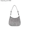 Designer de bolsa de ombro American Trend Style P Family Womens Undermail New Sky Star Crystal Bright Face ombro diagonal