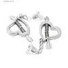 Other Health Beauty Items Heart-shaped Metal Adjustable Nipple Clamp Iron Chain Bells Adult Toys Womens Nipple Clips Wind Chimes BDSM Bondage Accessories Y240402