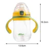 270ML Baby Sippy Cup Antichoked Thickened Gravity Ball Design Drinking Learning Straw Water Bottle Supplies 240320