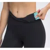 Lu Align Woman tight outfit Women High Shorts midja 10 ingen besvärlighet linje höftlyft bukövning kör 5 poäng byxor citron lady gry sport flickor