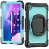 Hantera stativsocktäta tablettfodral för Lenovo Tab M10 plus 10,6 tum 3: a Gen Heavy Duty Silicone PC Rugged Kids Safe Case Pull Ring Cover med husdjursfilm+axelband