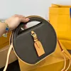 Designer de luxe rond gâteau sac peau de vache épaule sacs à bandoulière sacs à main embrayages femmes téléphone caméra sacs à main sac de maquillage sacs à bandoulière 240315