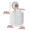 Dispensador de jabón líquido, manos libres, montado en la pared, Material plástico duradero, prensa, ventosa portátil