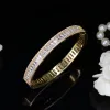 Bangles Pera Luxury Indian Dubai Mariage Bridal Gift Big Cubic Zircon Vintage Baguette Bracelet Bangle Gold Color Jewelry for Women Z010
