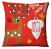 Kudde Xmas Printed Decorative Merry Christmas Santa Claus Home Decor Soffa Throw Pillows Happy Year Gift 45