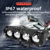 Four-lens Motorcycle Led Spotlights, Electric Vehicle LED Headlights, High-brightness Laser Modified Paving Lenses