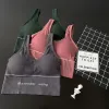 Sutiãs 3 pcs respirável sutiã esportivo mulheres ginásio sutiã esportivo u volta yoga tubo à prova de choque e sweatproof jantes plus size esportes roupa interior sutiã