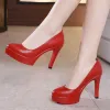 Boots Plus Size 3243 Stilettos Pumps Women Wedding Shoes Red White 2023 Spring Shallow High Heels Shoes Ladies Platform Shoe
