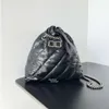 10A sac à main en cuir véritable chaîne sac à bandoulière femme sac fourre-tout sac de créateur de balle grande capacité sacs à provisions cordon design écrasement fourre-tout sacs à bandoulière