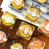 Gift Wrap Cute Pastry Dim Sum Packaging Cover Box Small Dessert Transparent Bottom Tray Multiple With Buckle