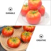 Decoração de festa 5 PCs imitação de tomate Fake Fruit Model Modeling Ornament Home Decor Plant Po Prop Mini Like Artificial Like