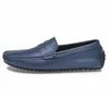 Casual Shoes High Quality Men's Geniue Leather Snake Pea Spring Summer Moccasin Loafers Plus Size