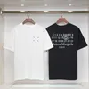 Summer Mens Cotton T-shirts Margiela Studios koszulka marka marka niestandardowe arabskie cyfry drukowania logo Paris Leisure sport duży rozmiar mens krótki rękaw