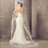3 Meters Lace Long Wedding Veil Chapel Length White Ivory Bridal Veils with Comb Veu De Noiva Longo Veils CPA859