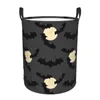 Sacs à linge panier pliable pour vêtements sales Halloween lune chauve-souris panier de rangement enfants bébé organisateur de maison