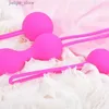 Autres articles de beauté en santé Vaginal Boule trois pièces costume de silicone Ball Vaginal Resserrant Exerciseur Femelle Produits adultes rétracter la balle y240402