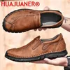 Casual Schuhe Klassische Herrenmode Leder Freizeit Männer Loafer Slip On Mokassins Männlich Bequemes Fahren Outdoor Walking Schuh