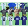 2024 2025 Jersey Fans Player Version MESSIS ALLISTER 24 25Argentina DYBALA DI MARIA MARTINEZ DE PAUL MARADONA Men and Women Football Shirt Children