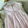レディースサマードレス2023新しいドレス刺繍パールピンクの女性のドレスルーズ恋人の袖なしファッション女性パーティードレス