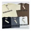 Essentialsweatshirts мужские футболки Дизайнерские футболки Летние черные чистые шорты Футболки Пара Топ Белый Повседневная Свободная женская модная рубашка