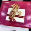 Bangles Luxury Fashion Bracelet double ring nail with ring copper Zircon Bracelet Wedding Party Dubai jewelry B0880