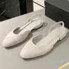 10A nuovi arrivi sandali slingback da donna punta chiusa piatta firmata con slip on 2024 nuovi colori sandali firmati da donna