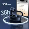 Cell Phone Earphones Earphones clipped to ear bones conductive wireless earphones TWS Bluetooth head worn sports earmuffs with microphone game hook Q240402