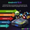 Set Top Box Vontar R3 RGB Light Android 13 TV Box RK3528 Set-Top 4K Media Player 13.0 TVBox Quadcore 8K Video HDR10+BT5.0 WIFI6 Q240402