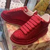 High quality red diamond casual shoes, thick-soled sneakers, bridal shoes, sneakers, fashionable shoes