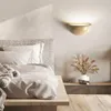 Wandlamp Natuurlijke Gele Travertijn Halfronde Slaapkamer Nachtkastje Woonkamer Trap Gangpad Schansen Decoratie Armaturen