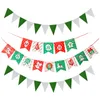 Decorazione per feste Set da 3 pezzi Banner di carta di carta verde bianco rosso da 9 8 piedi Personalizza lettera di bandiere da 16 bandiere da 4 piedi