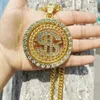 Kedjor Fashion Spin Halsband Hip Hop Cuban Chain Personlighet Män Kvinnor Trend Rhinestone Party Jewelry Accessories