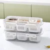 Storage Bottles Seasoning Containers Jars Reusable Fridge Food Portable With Lids Airtight PP And PET For Ginger Garlic Onion