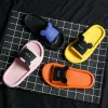 Tkhot feminino verão sapatos internos sandálias laranja, rosa, amarelo, preto escorregadio macio antiderrapante banheiro deck chinelos domésticos