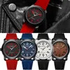 Wristwatches CURREN New Fashion es for Men Left Hand Design Quartz Wristes with Sile 8454 L240402