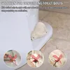 Ensemble d'accessoires de bain, ours polaire mignon, couvre-boulons de toilettes, bouchons, accessoire décoratif personnalisé pour chambre à coucher et salle de bain