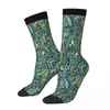 Men's Socks Forest Green Paisley Babylon Water Drop Male Mens Women Winter Stockings Polyester