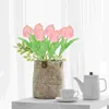 Decoratieve bloemen Tulp bloemstengels Kunstmatige verjaardagsdecoratie voor meisjes Huishoudelijk nepboeket