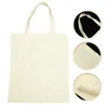 Storage Bags 5 Pcs Canvas Reticule Grocery Tote Bag Pouch All Shopping Travel Casual Shoulder Christmas Women Handbag