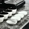 Tea miba kawa Dawkowanie Tray Pure White Ceramic Set SCOOP SCOOL SEARTOR SEARTOR Z BEZYNU STRONY DO WADOWANIA EL DINING