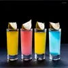 Vinglasglas i grossisttjockbotten glas rakt KTV Vanligt använda mini cup utländsk en munfull cocktail