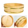 Dinnerware Sets Sushi Bucket Rice Big Eater de grande capacidade Restaurante Restaurante Round Wooden Conveniente Mistura Mãe