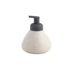 Liquid Soap Dispenser Matte Texture Ceramic Bubbler Shampoo Bottle Hand Portable Bathroom Accessories